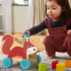 Best Sale HABA Squirrel Pull Along Toy Sorting Box