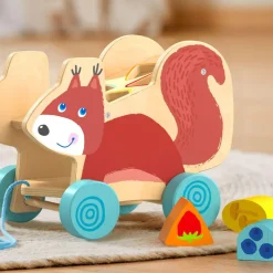 Best Sale HABA Squirrel Pull Along Toy Sorting Box