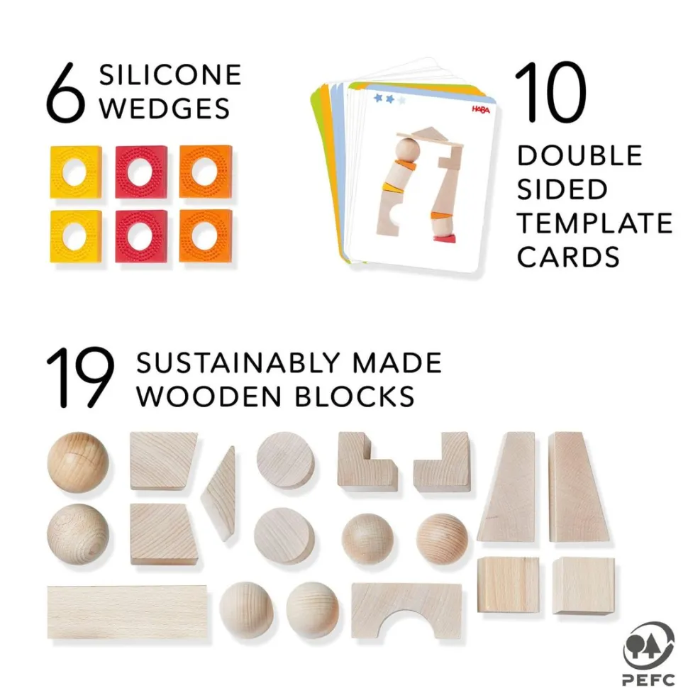 Fashion HABA Teetering Towers Wooden Blocks