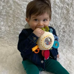 Shop HABA Teether Cuddly Rainbow Round Activity Toy