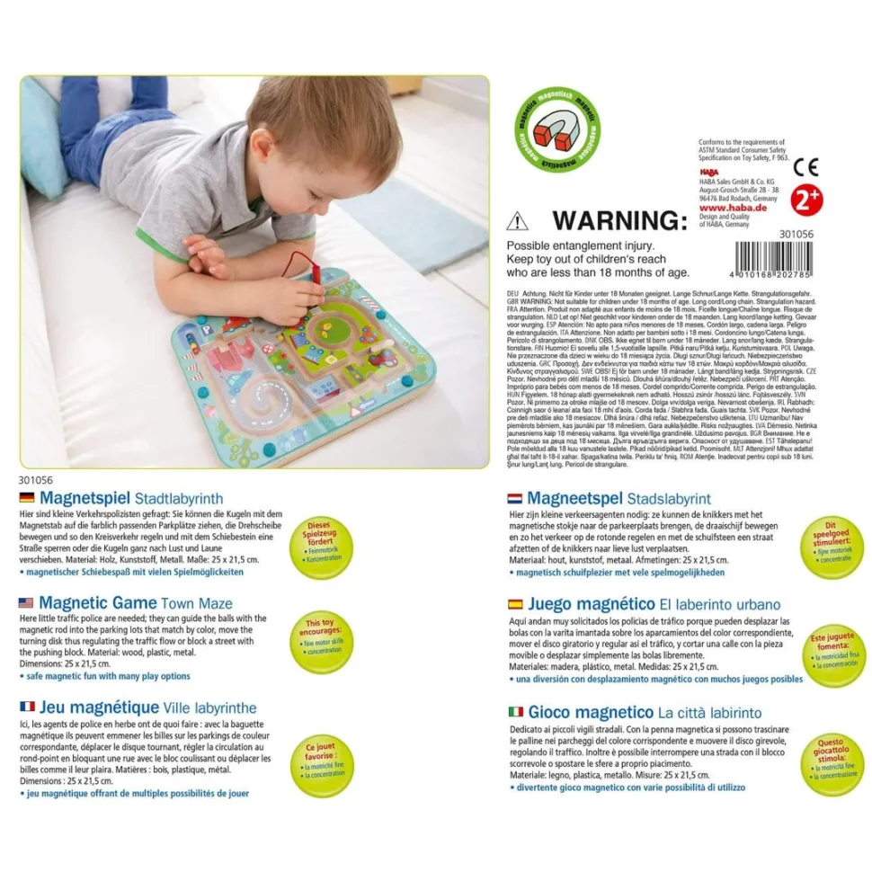 Best Sale HABA Town Maze Magnetic Puzzle Game