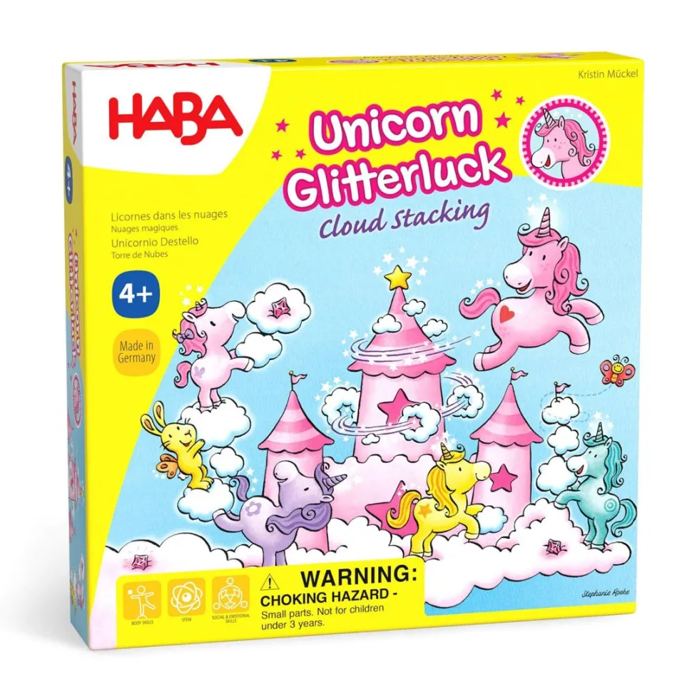 Hot HABA Unicorn Glitterluck - Cloud Stacking Game