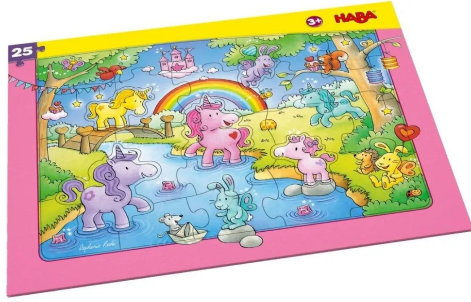 Fashion HABA Unicorn Glitterluck 25 Piece Frame Puzzle