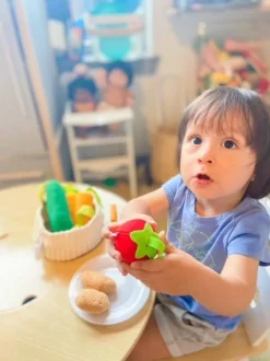 Fashion HABA Vegetable Basket Soft Play Food