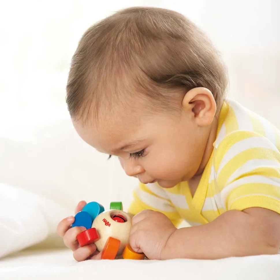 Discount HABA Whirlygig Wooden Rattle & Clutching Toy