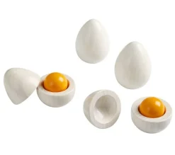 Flash Sale HABA Wooden Eggs With Removable Yolk Play Food